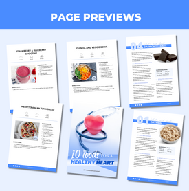 10 Foods for a Healthier Heart, PLR eBook, Canva eBook Template