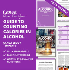 Guide to calculating calories in alcohol, PLR Digital Template