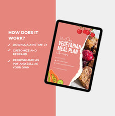 instructions on how to access ths vegetanrian meal plan template