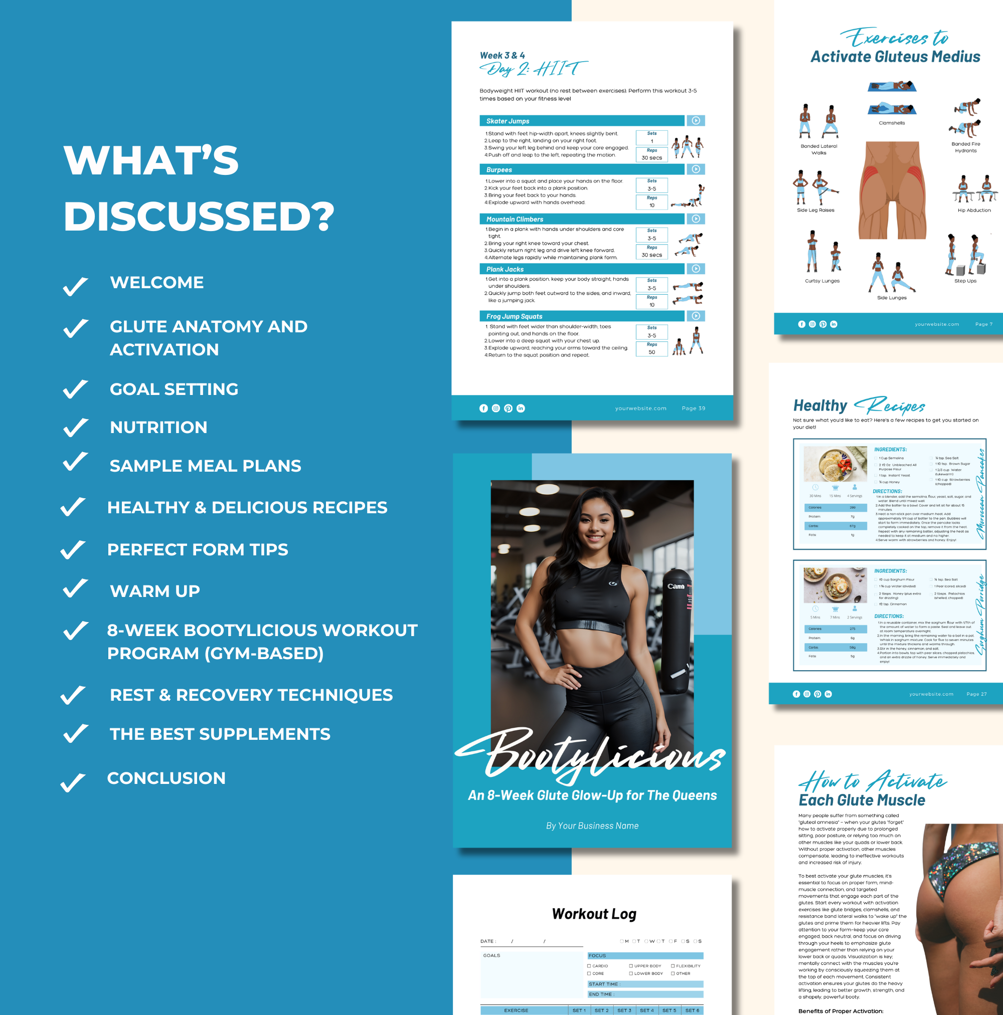 list of chapters in this blue workout template