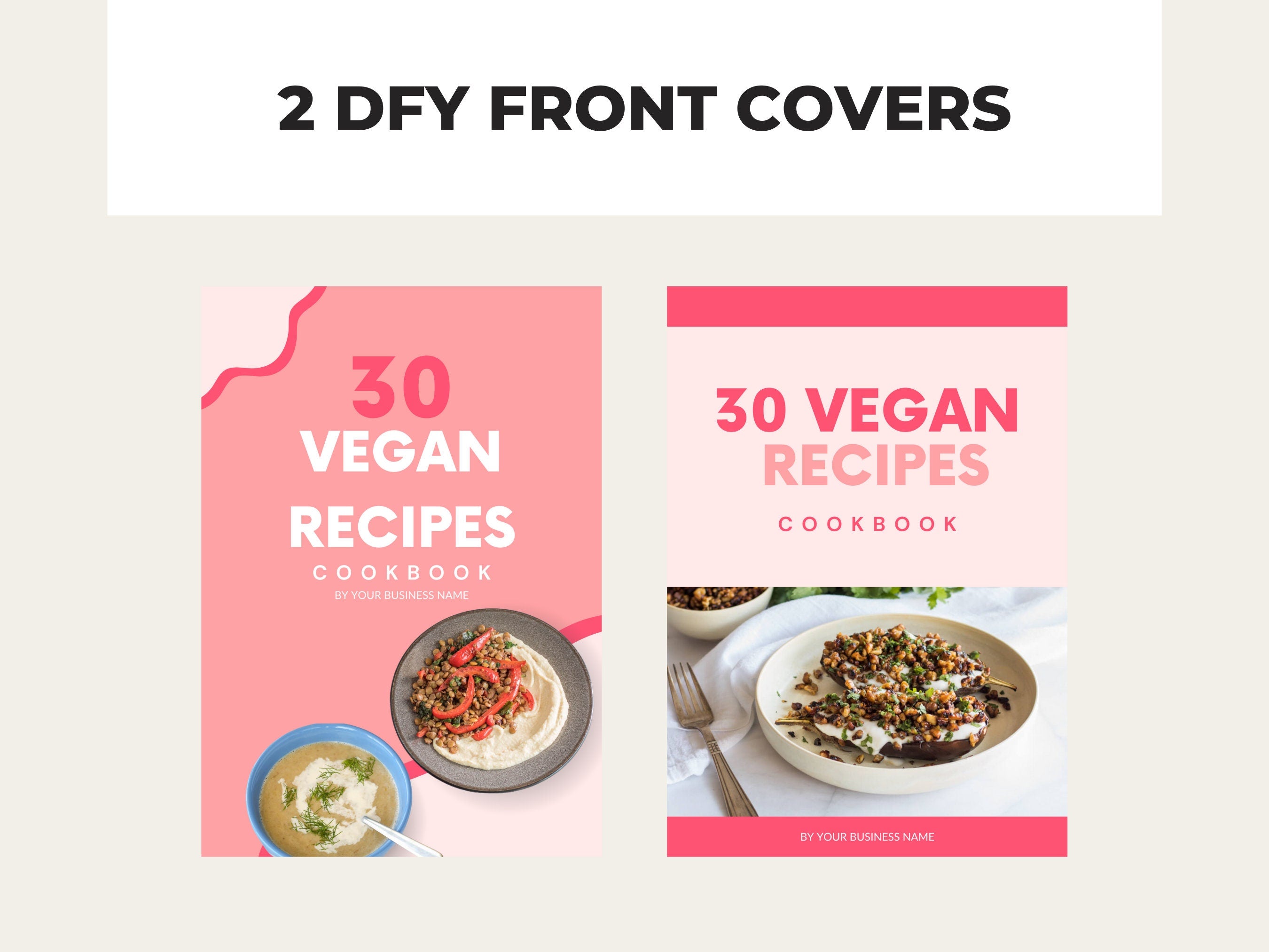 preview of front covers included with this PLR digital product
